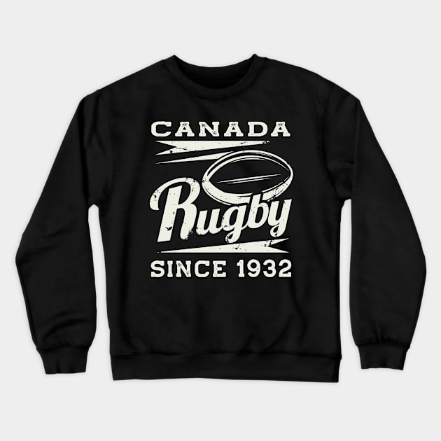 Vintage Canada Rugby Since 1932 Crewneck Sweatshirt by tropicalteesshop